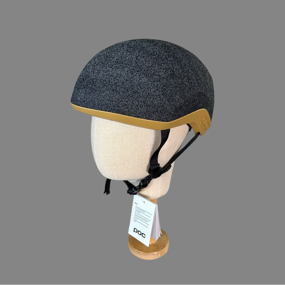 POC Myelin Cerussite Kashima Cloth Bicycle Helmet Grey Brown Sz M 54-59 cm